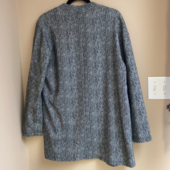 H HALSTON Herringbone Open-Front Jacket Size: M - Picture 4 of 7